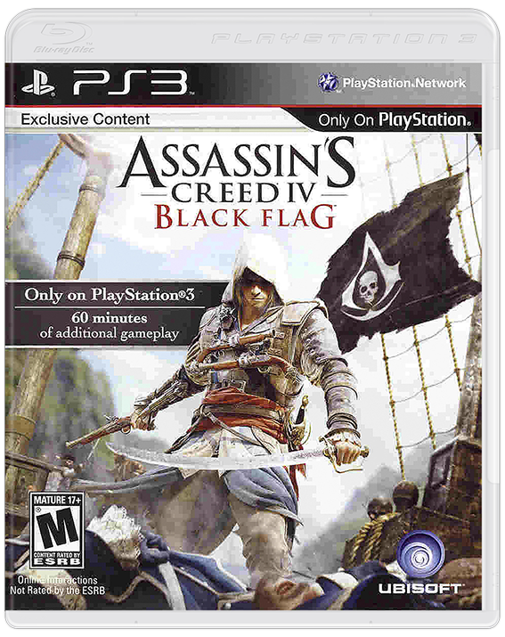 Assassin's Creed Black Flag & Rogue box art for Playstation 3